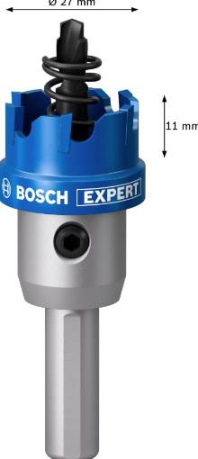 Expert hole saw Precision for Sheet Metal carbide 27 mm
