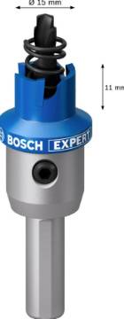 EXPERT Sheet Metal hole saw 15 mm