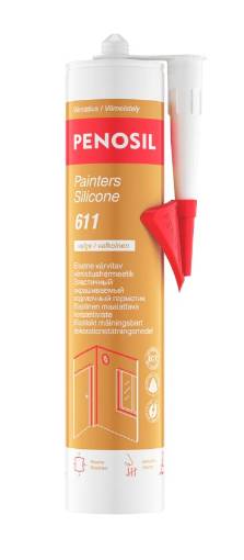 Penosil Painter’s Silicone 611 – Paintable Sealant (White, 300 ml)