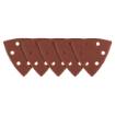 Sanding paper, velcro, iron 93 x 93 mm, P150, 5 pcs, with 6 holes