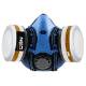 Silicone half mask + 2x A1P2 R absorber
