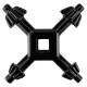 Universal spanner for drill chucks: 6, 9, 10, 13 mm