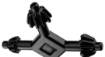 Universal spanner for drill chucks: 6, 9, 10, 13 mm