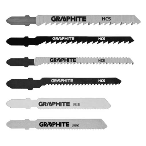 Jigsaw blades, T-handle, 6 pcs