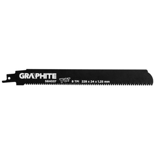 Blade for reciprocating saw, HM, 228 x 24 x 1.25 mm, 8 TPI