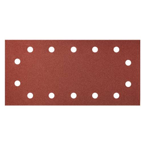 Sanding paper, velcro 115 x 230 mm, K180, 5 pcs, with holes