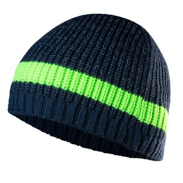 PREMIUM winter cap, with reflective elements, 50% wool, 50% acrylic