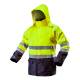 High visibility work jacket, waterproof, yellow, size S