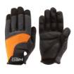 Work gloves, leather, PVC, 10"