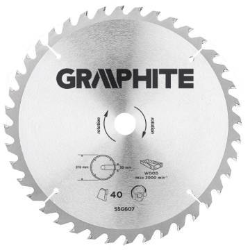 Circular saw blade, solid carbide, 315 x 30 mm, 40 teeth