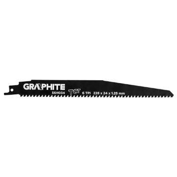 Blade for reciprocating saw, HM, 228 x 24 x 1.25 mm, 6 TPI