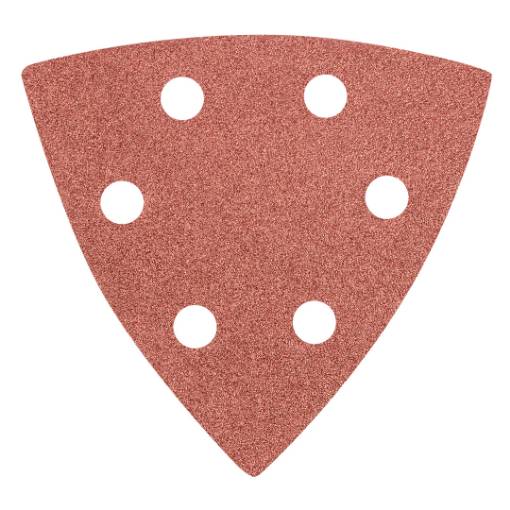 Delta sanding paper, velcro 93 x 93 mm, K120, 5 pcs, with holes
