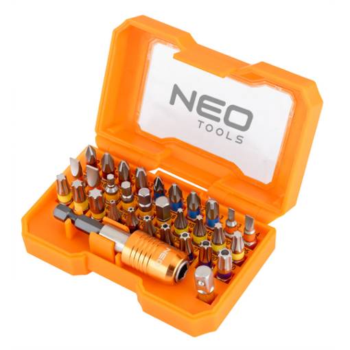 Screwdriver bits with holder, set 32 pcs