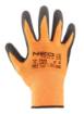 Work gloves, latex coated polyester (crincle), 3131X, size 8