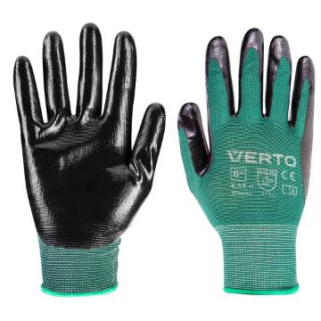Garden gloves, nitrile coated, size 8"