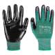Garden gloves, nitrile coated, size 8"