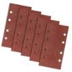 Sanding paper, velcro 93 x 185 mm, K60, 5 pcs, with holes