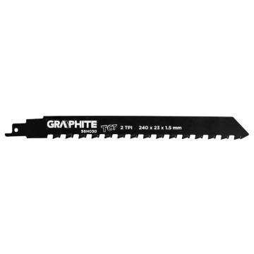 Blade for reciprocating saw, HM, 240 x 23 x 1.5 mm, 2 TPI