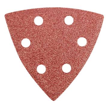 Delta sanding paper, velcro 93 x 93 mm, K60, 5 pcs, with holes