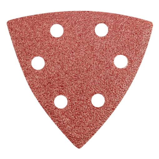 Delta sanding paper, velcro 93 x 93 mm, K60, 5 pcs, with holes