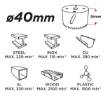Bi-metal hole saw 40 mm