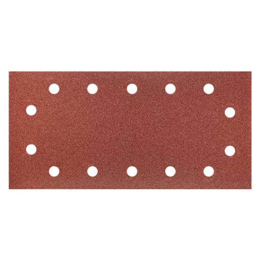 Sanding paper, velcro 115 x 230 mm, K100, 5 pcs, with holes