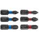 Impact bit PH1/2/3, PZ1/2/3 x 25 mm, 6 pcs