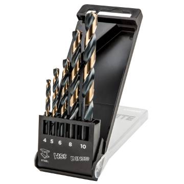 HSS-CNC twist drill, 124°, "Pro-Tec", 4.0 - 10.0 mm, set 5 pcs