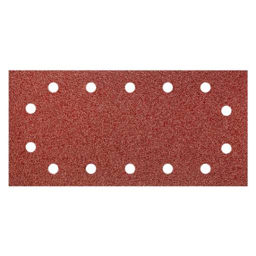 Sanding paper, velcro 115 x 230 mm, K40, 5 pcs, with holes