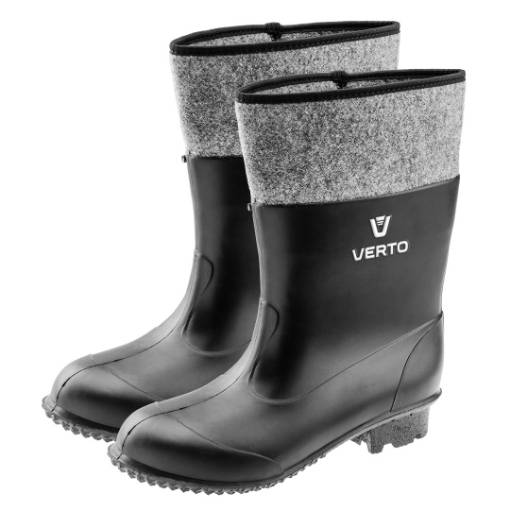 Felt rubber boots PVC, size 39