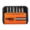 Screwdriver bits with holder, set 7 pcs
