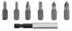 Screwdriver bits with holder, set 7 pcs