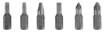 Screwdriver bits with holder, set 7 pcs