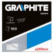 Circular saw blade, solid carbide, 250 x 30 mm, 100 teeth, for aluminium