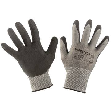 Work gloves, latex coated nylon(foam), 3141X, size 9