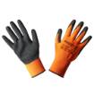 Work gloves, nitrile coated polyester (sandy), 4131X, size 8