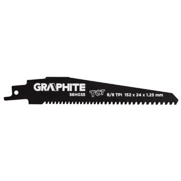 Blade for reciprocating saw, HM, 152 x 24 x 1.25 mm, 8/6 TPI