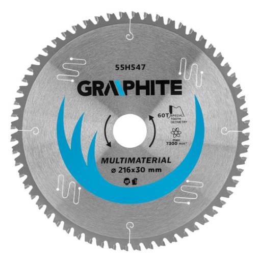 Circular saw blades with HM tips, 216 x 30 mm, 60 teeth, universal