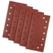 Sanding paper, velcro 115 x 230 mm, K80, 5 pcs, with holes