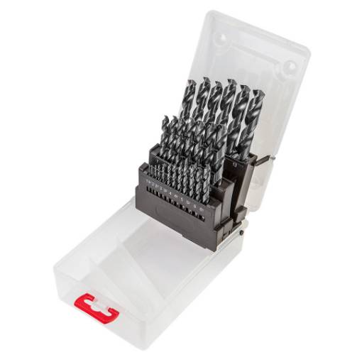 HSS-G twist drill, 1.0 - 13.0 mm, set 25 pcs.