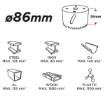 Bi-metal hole saw 86 mm