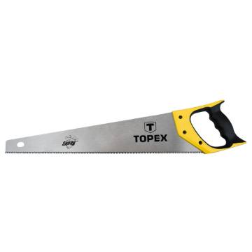 Handsaw 560 mm, "Shark", 7 TPI, 3 side sharpened, hardened teeth, bimaterial handle