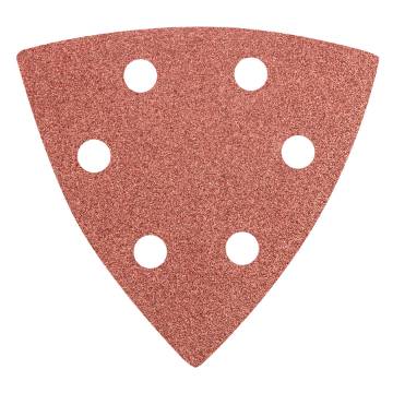 Delta sanding paper, velcro 93 x 93 mm, K100, 5 pcs, with holes