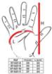 Work gloves, nylon, covered with nitrile dots, 4131X, size 9