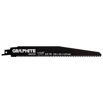 Blade for reciprocating saw, HM, 228 x 24 x 1.25 mm, 8/6 TPI