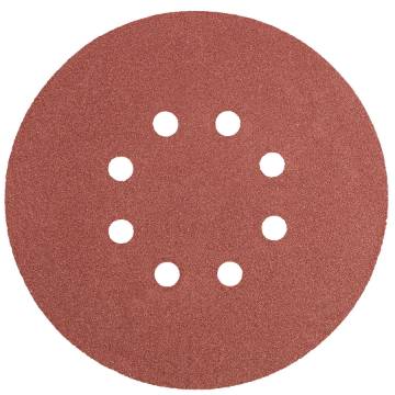 Velcro sanding discs 150 mm, K150, 5 pcs, with 8 holes
