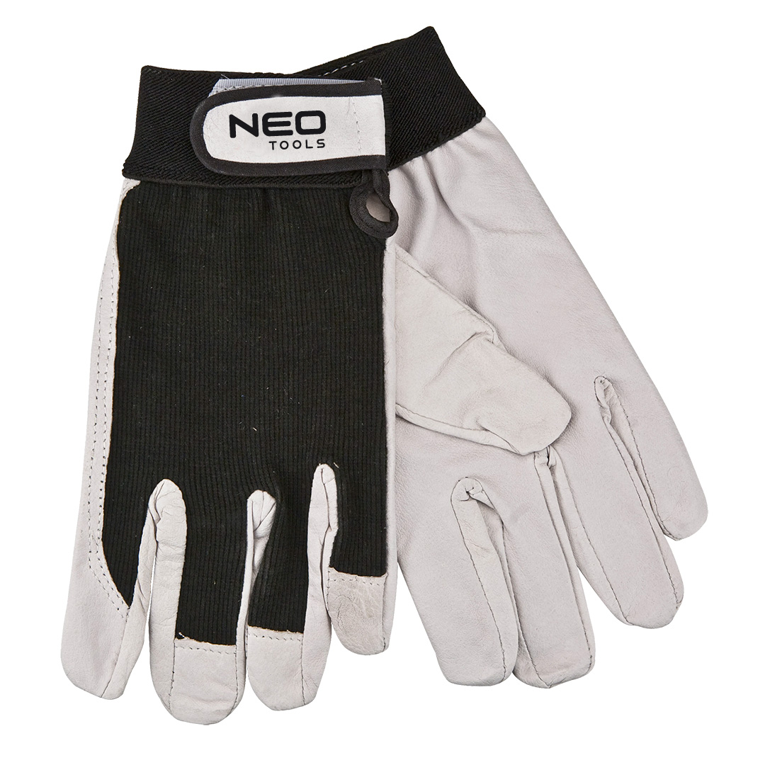 Work gloves, pig grain leather, 8"