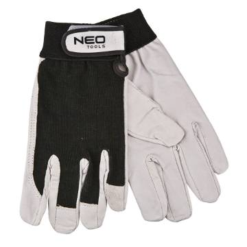 Work gloves, pig grain leather, 8"