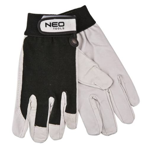 Work gloves, pig grain leather, 8"