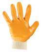 Work gloves, cotton, partially covered with nitrile, 4111X, size 10